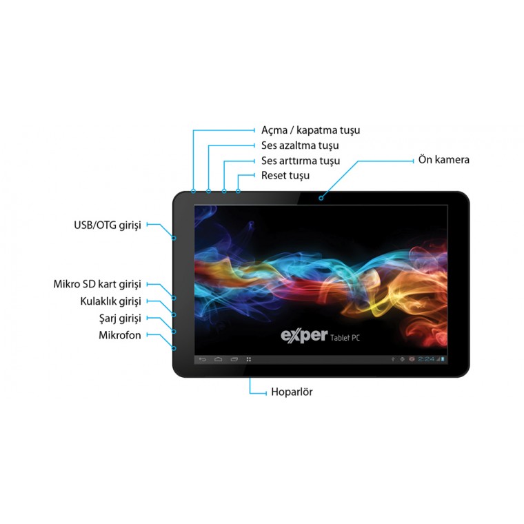 EXPER EASYPAD R10S 16gb Tablet Pc - exper tablet pc, exper 10.1inc tablet,  exper tablet modelleri, exper easypad modelleri